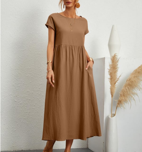 Linde | Leinen Jurk voor Dames – Luchtig, Comfortabel, en Stijlvol