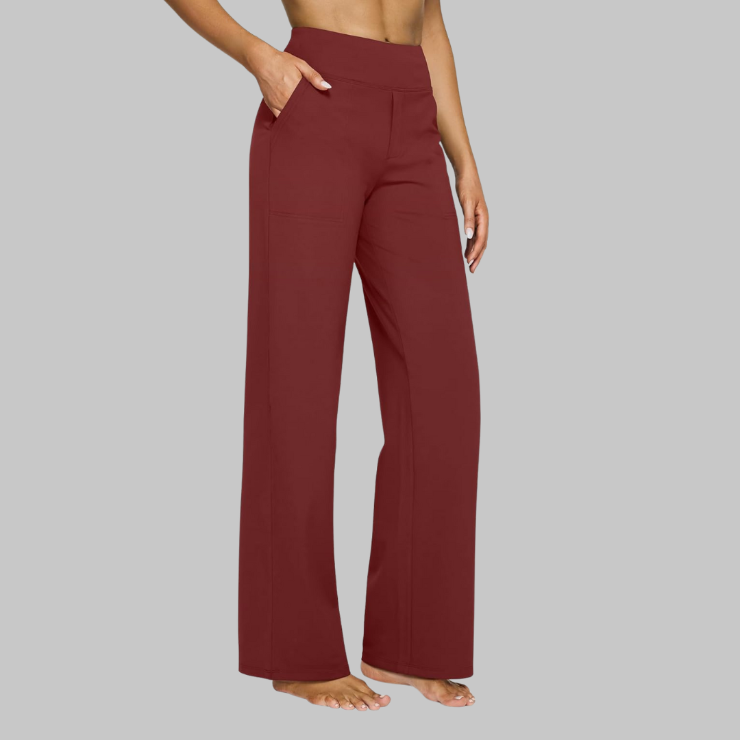 Rosalie Stretchbroek | Dames Broek met Hoge Taille en Zachte Ademende Stretchstof