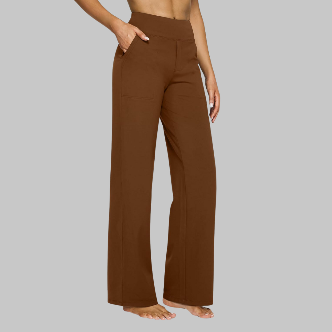 Rosalie Stretchbroek | Dames Broek met Hoge Taille en Zachte Ademende Stretchstof