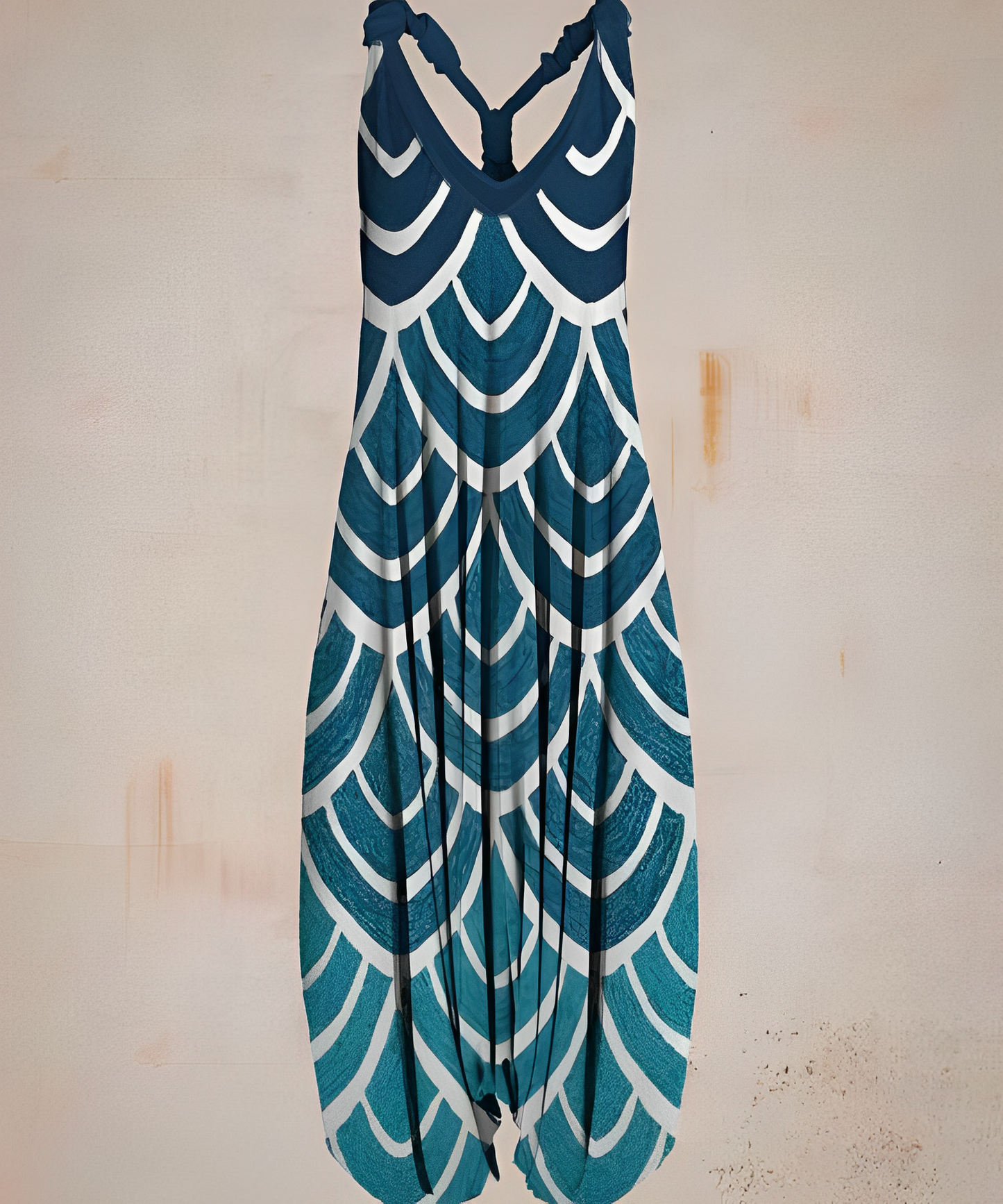 Kimora | Boho Chic Jumpsuit voor Dames - V-Ausschnitt en Printdesign