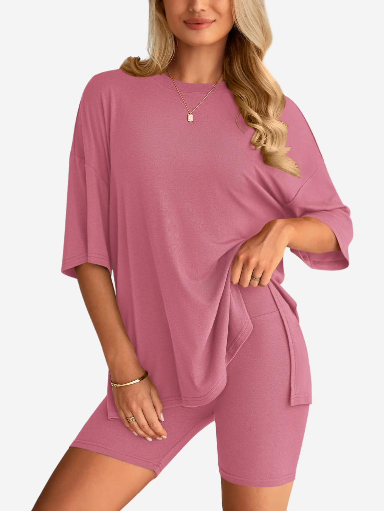 Danielle Duo Set | Oversized T-shirt & Short voor Dames met Comfortabele Pasvorm