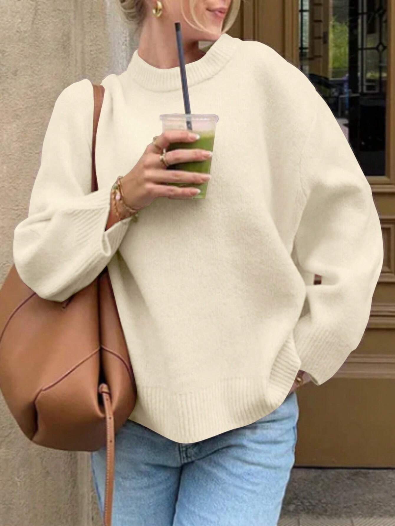Nonna | Dames Knit Sweater met Losse Casual Fit