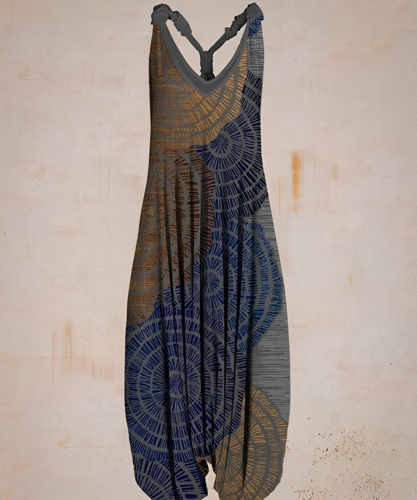 Kimora | Boho Chic Jumpsuit voor Dames - V-Ausschnitt en Printdesign