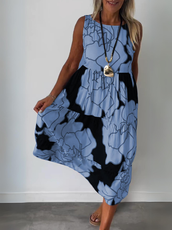 Laura | Off-Shoulder Gedrukt Jurk voor Dames - Elegant en Comfortabel