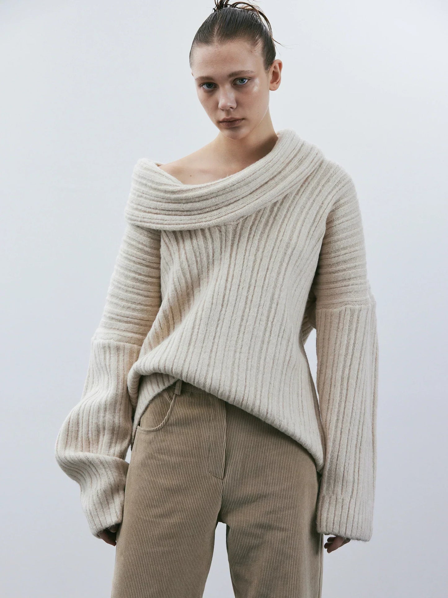 Oversized Wollen Trui | Dames Gebreide Trui met Ademend Warmtecomfort