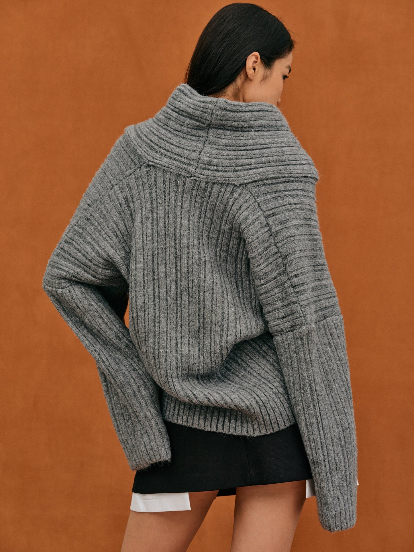 Oversized Wollen Trui | Dames Gebreide Trui met Ademend Warmtecomfort