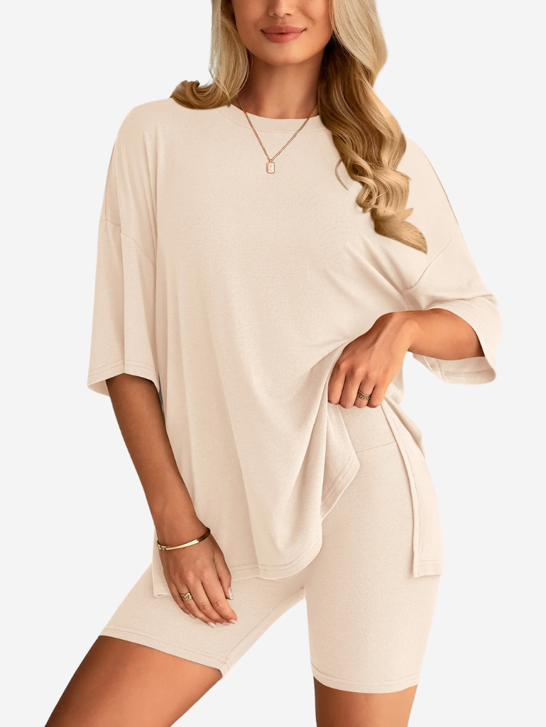 Danielle Duo Set | Oversized T-shirt & Short voor Dames met Comfortabele Pasvorm