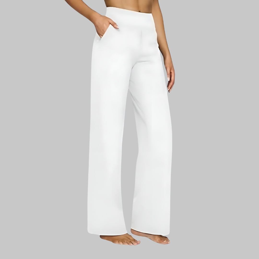 Rosalie Stretchbroek | Dames Broek met Hoge Taille en Zachte Ademende Stretchstof