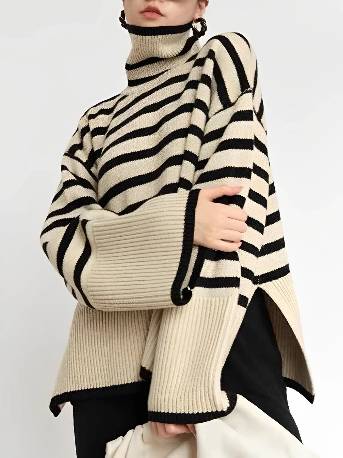 Dames Oversized Coltrui – Katoen, Losvallend, Casual voor Herfst en Winter
