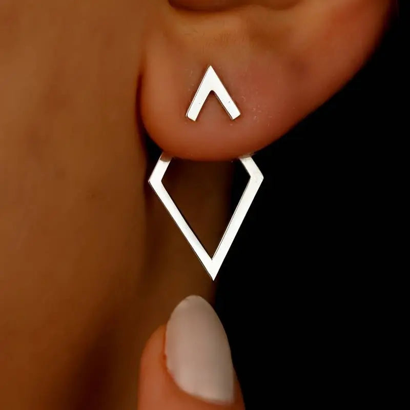 Minimalistische Geometrische Oorbellen | Dames oorbellen met modern design en lichte afwerking