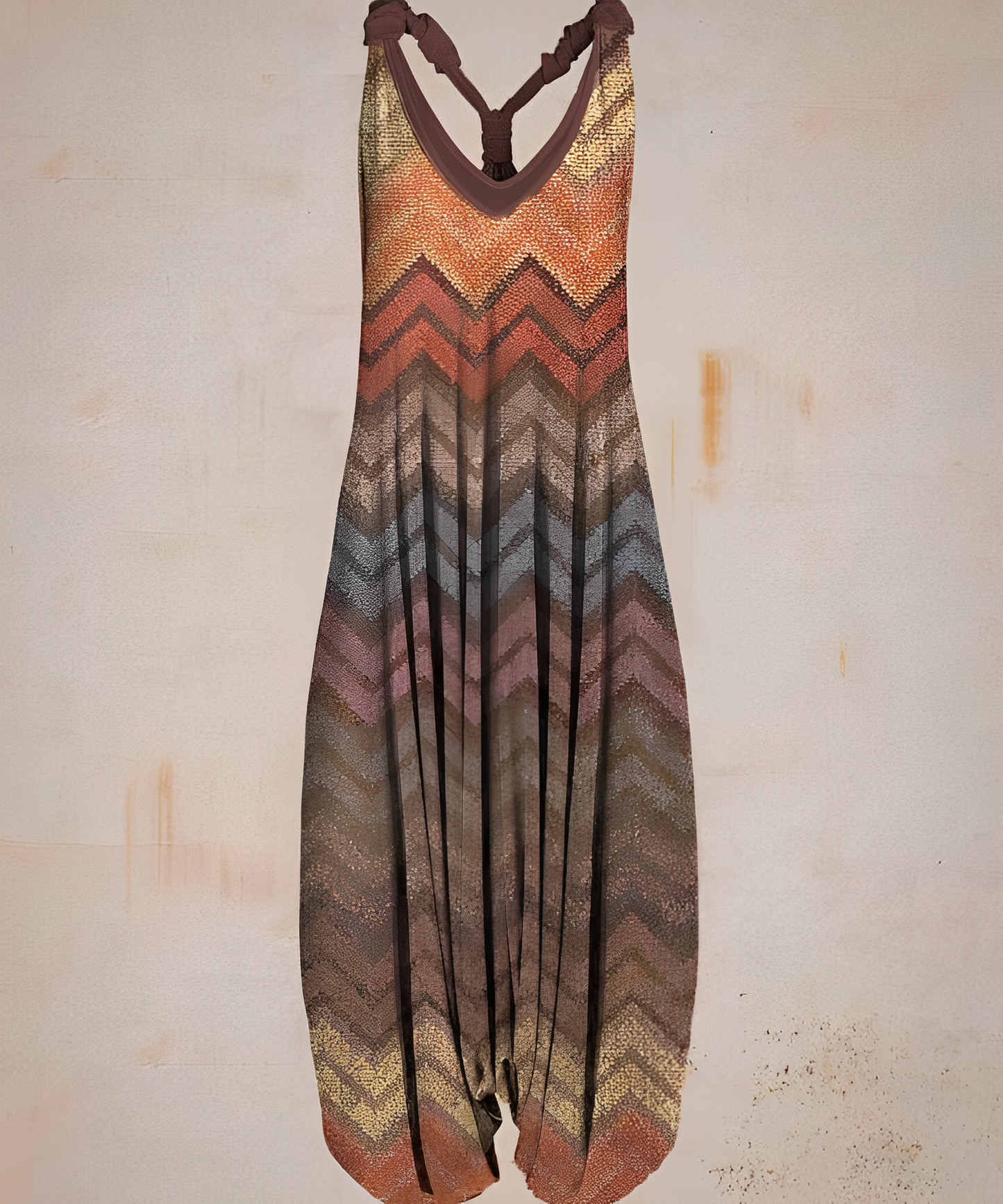 Kimora | Boho Chic Jumpsuit voor Dames - V-Ausschnitt en Printdesign