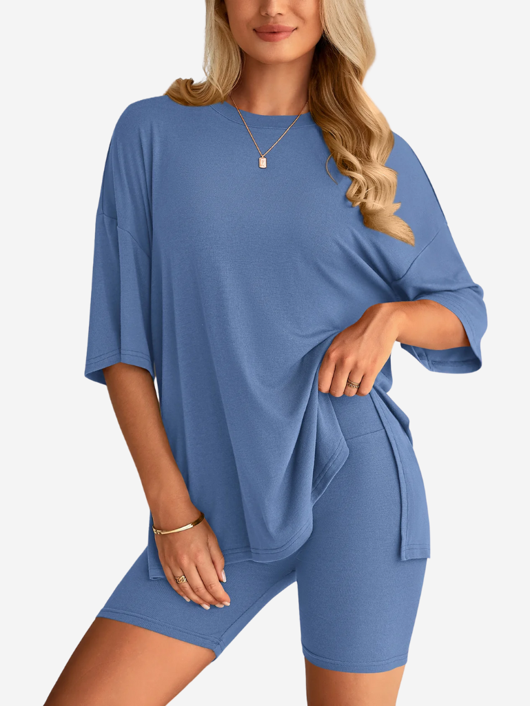 Danielle Duo Set | Oversized T-shirt & Short voor Dames met Comfortabele Pasvorm