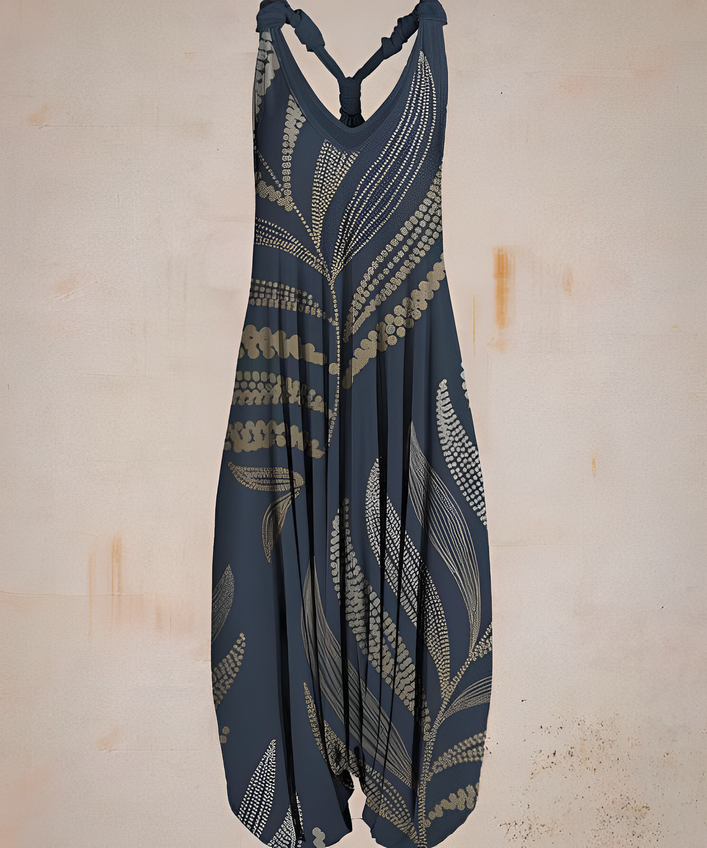 Kimora | Boho Chic Jumpsuit voor Dames - V-Ausschnitt en Printdesign