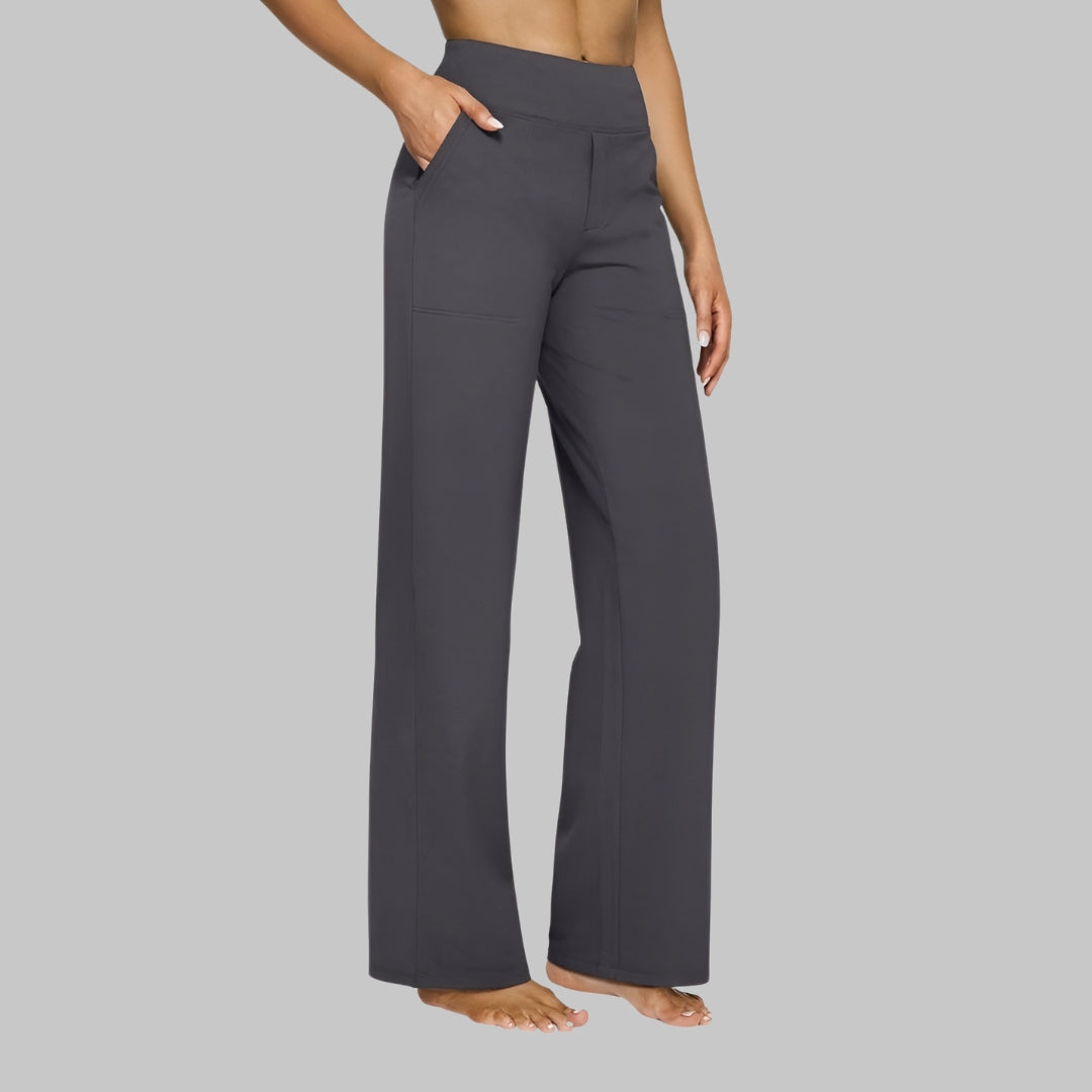 Rosalie Stretchbroek | Dames Broek met Hoge Taille en Zachte Ademende Stretchstof