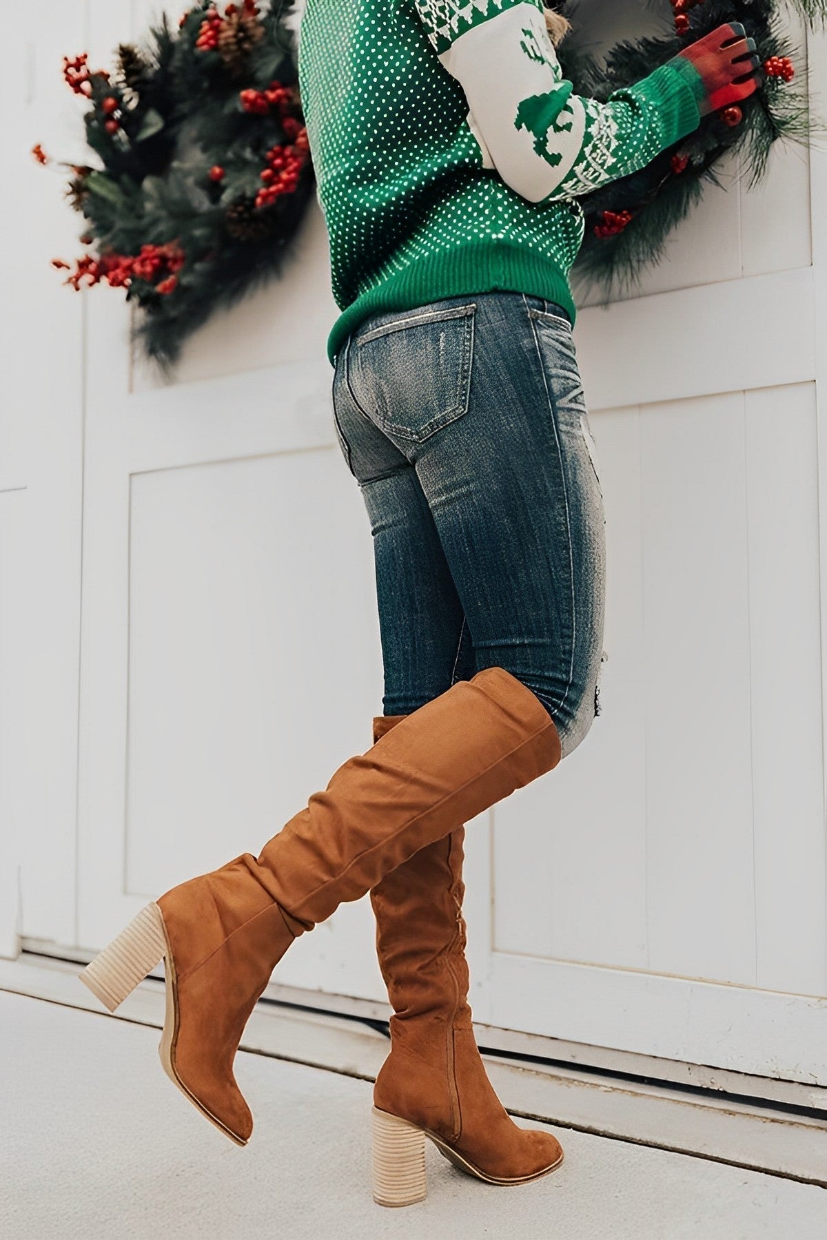 Dames Kniehoge Laarzen – Suede, Herfst/Winter, Casual en Avondkleding