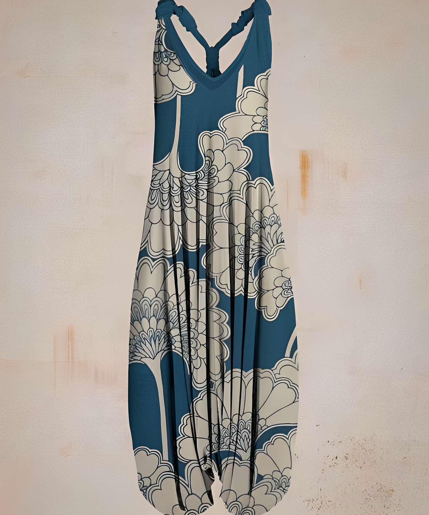 Kimora | Boho Chic Jumpsuit voor Dames - V-Ausschnitt en Printdesign