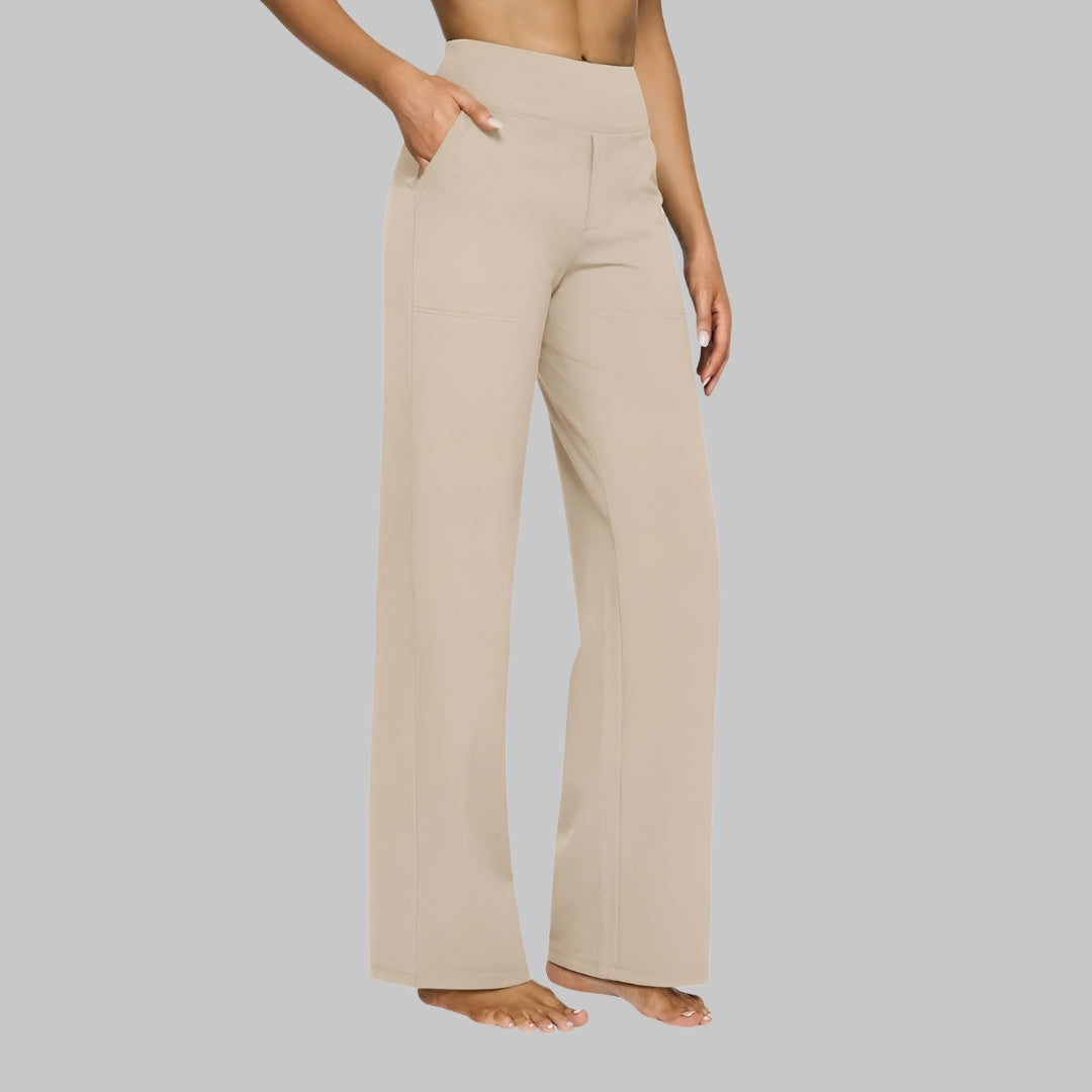 Rosalie Stretchbroek | Dames Broek met Hoge Taille en Zachte Ademende Stretchstof