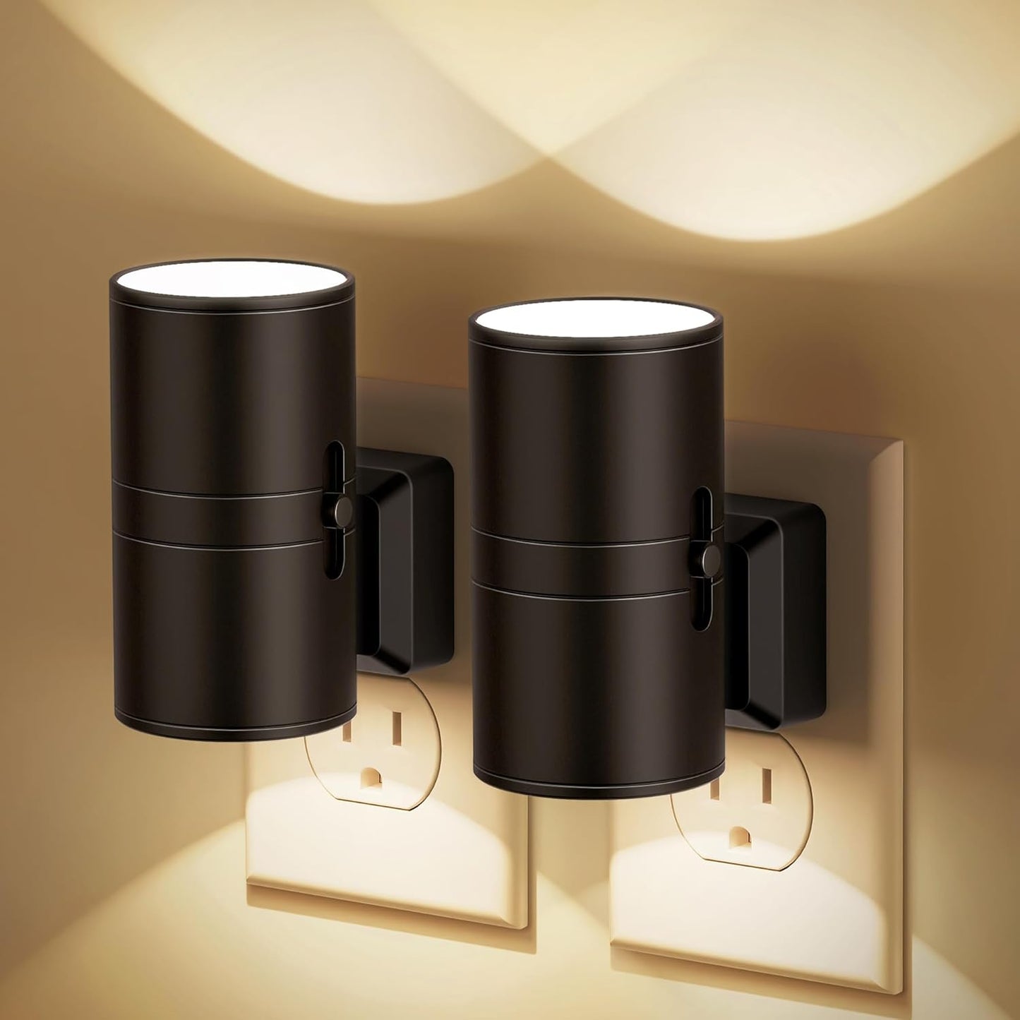 Dimbaar LED Nachtlampje – Wit Kunststof met Schemerfunctie voor Slaapkamer of Gangverlichting