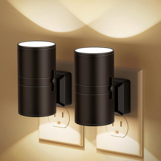 Dimbaar LED Nachtlampje – Wit Kunststof met Schemerfunctie voor Slaapkamer of Gangverlichting