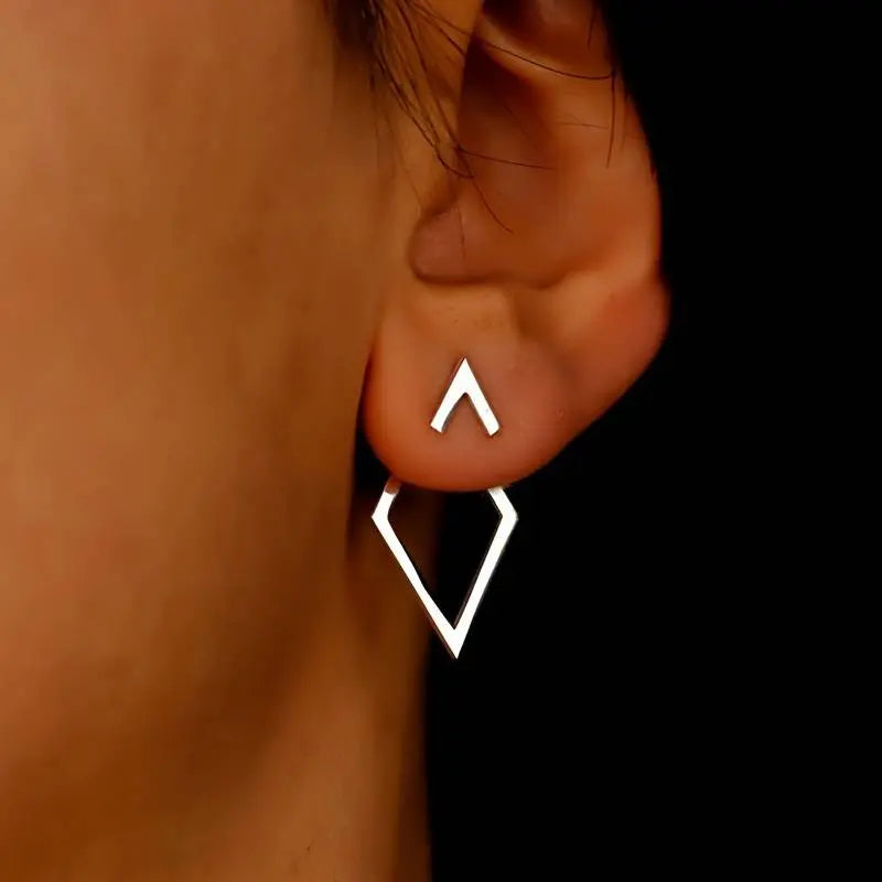 Minimalistische Geometrische Oorbellen | Dames oorbellen met modern design en lichte afwerking