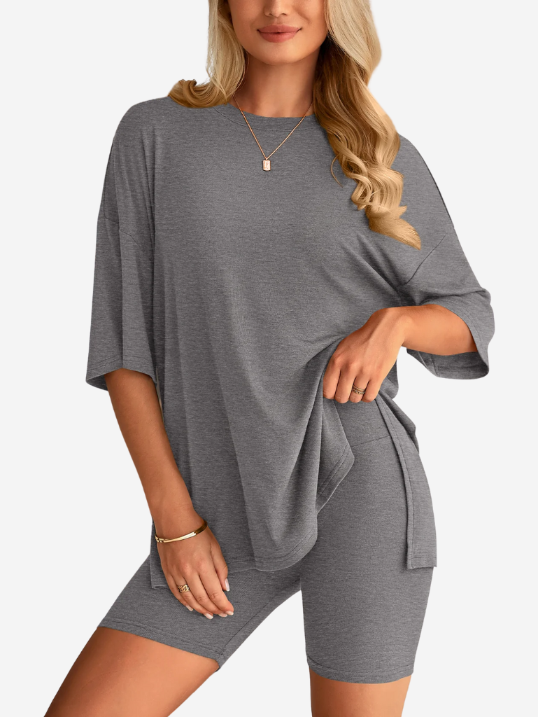 Danielle Duo Set | Oversized T-shirt & Short voor Dames met Comfortabele Pasvorm