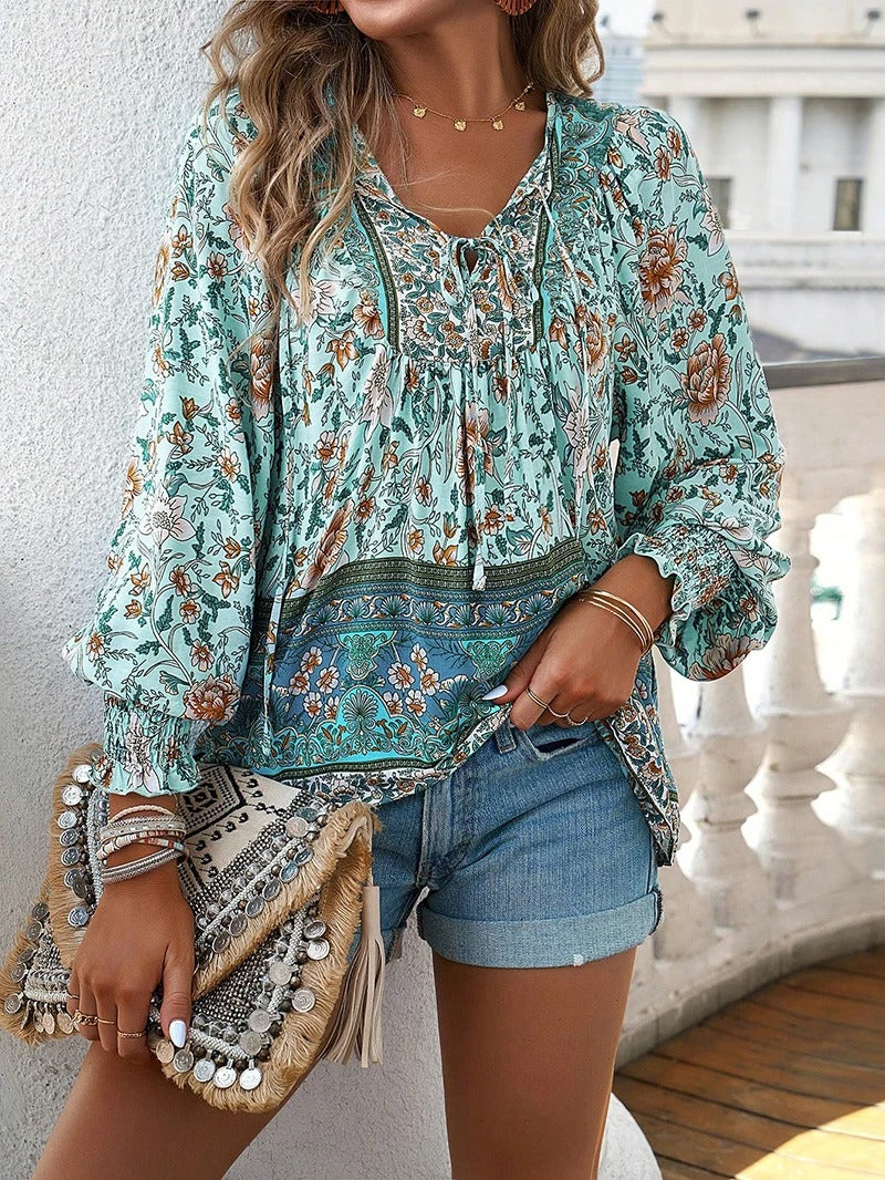 Zyra - Zomerse Bloemenblouse
