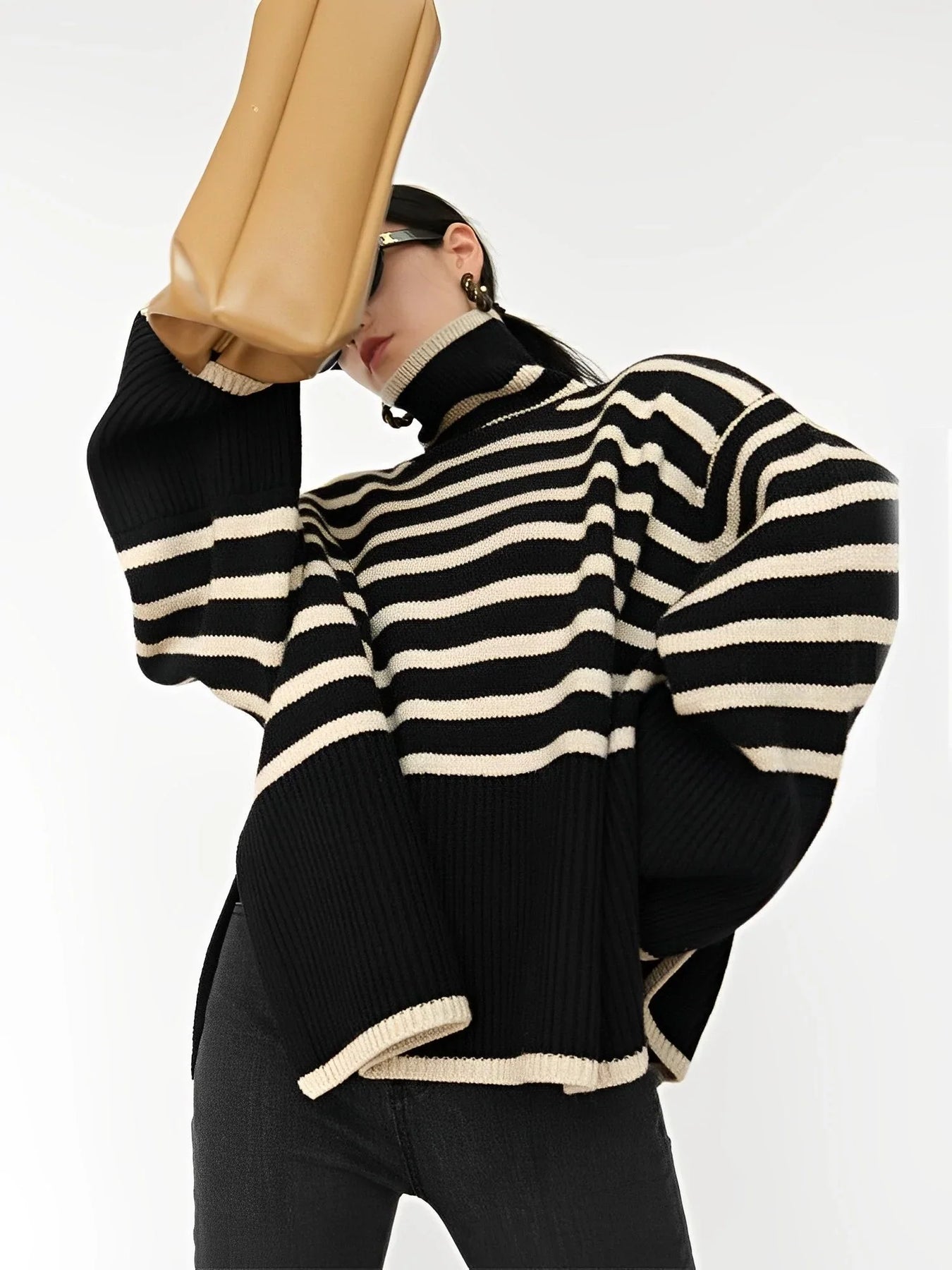 Dames Oversized Coltrui – Katoen, Losvallend, Casual voor Herfst en Winter