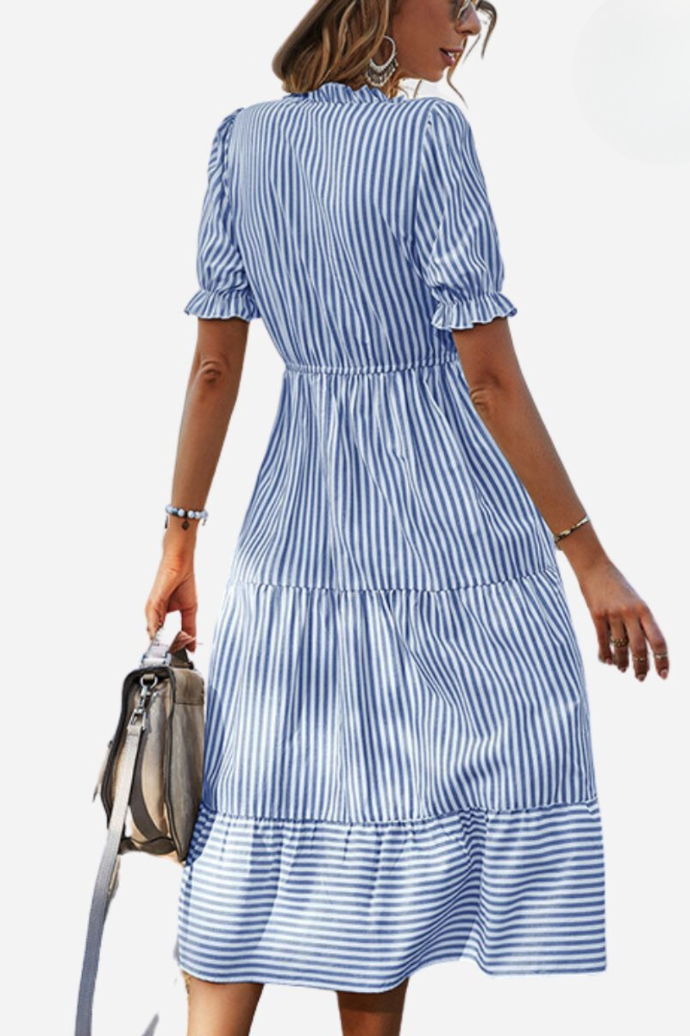 Lotta | Gestreept Midikleid voor Dames – Stijlvol en Comfortabel voor Zomerse Dagen