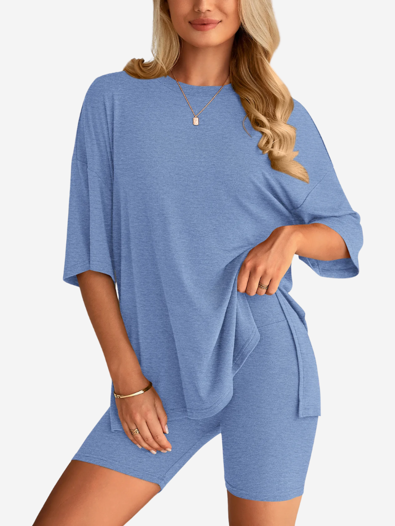 Danielle Duo Set | Oversized T-shirt & Short voor Dames met Comfortabele Pasvorm