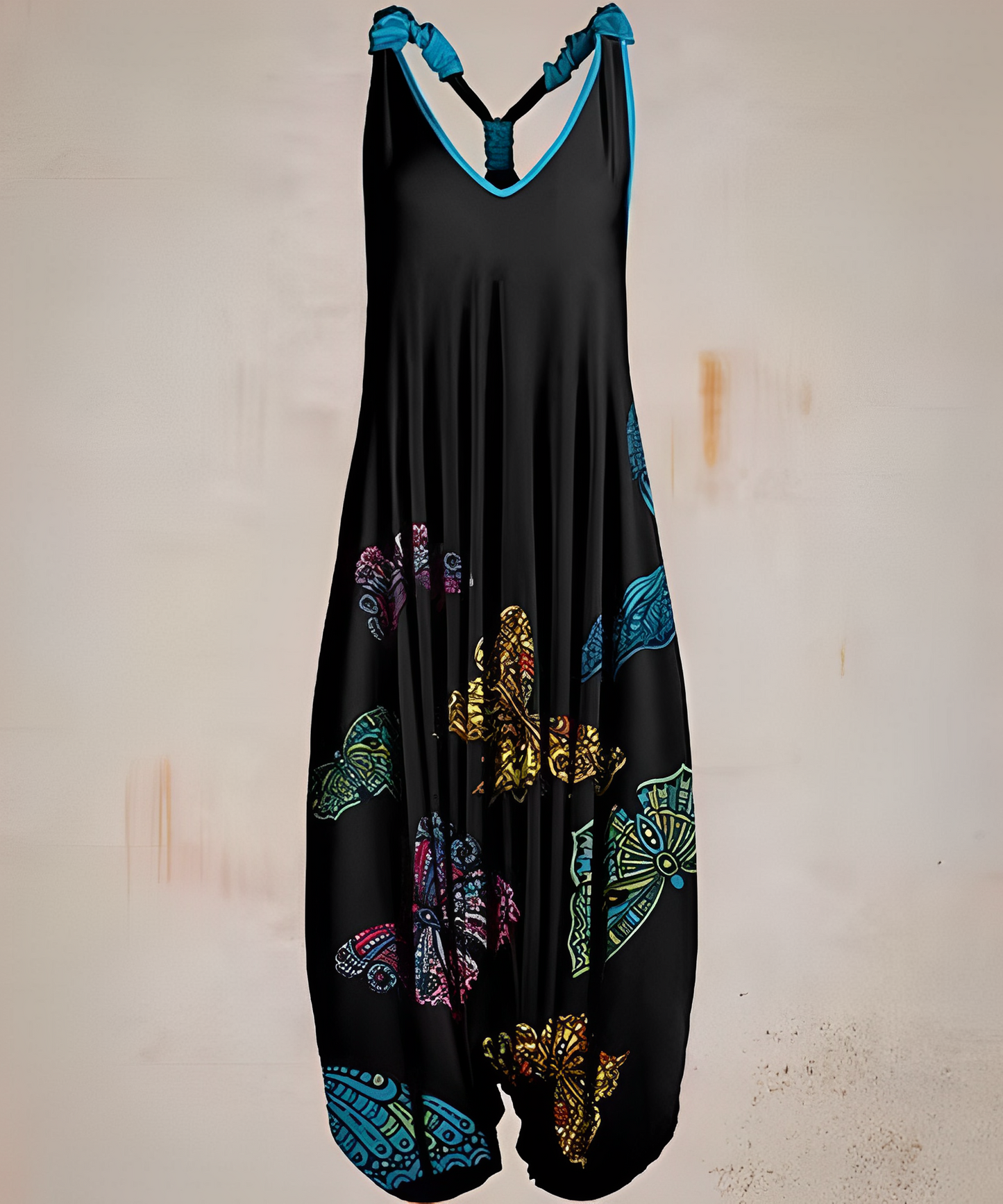 Kimora | Boho Chic Jumpsuit voor Dames - V-Ausschnitt en Printdesign