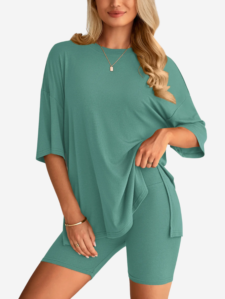 Danielle Duo Set | Oversized T-shirt & Short voor Dames met Comfortabele Pasvorm