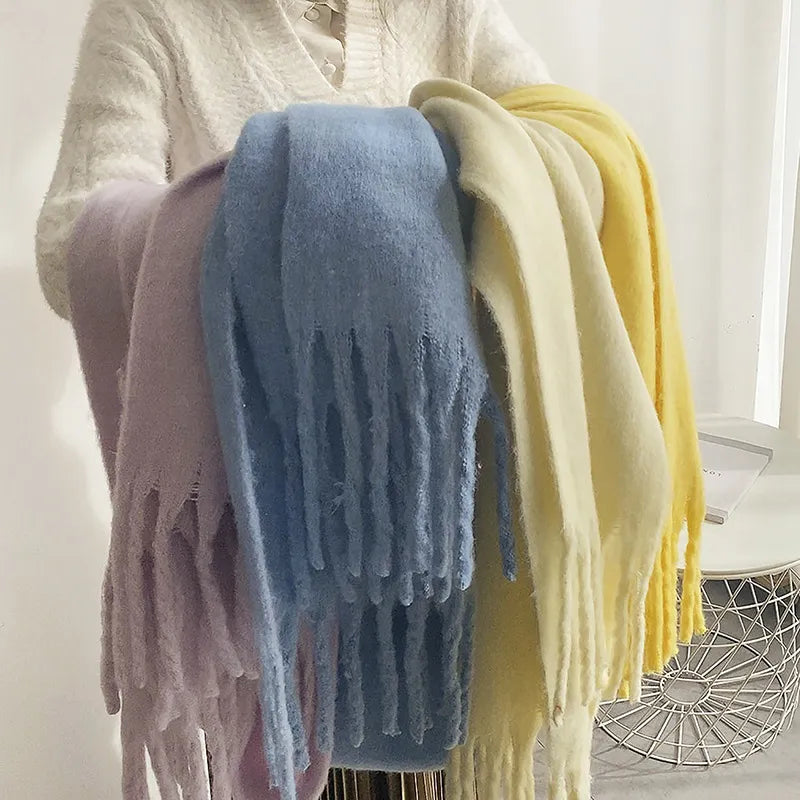 Nela Pastel Sjaal | Dames Sjaal met Warme Zachte Stof en Tijdloze Pasteltinten