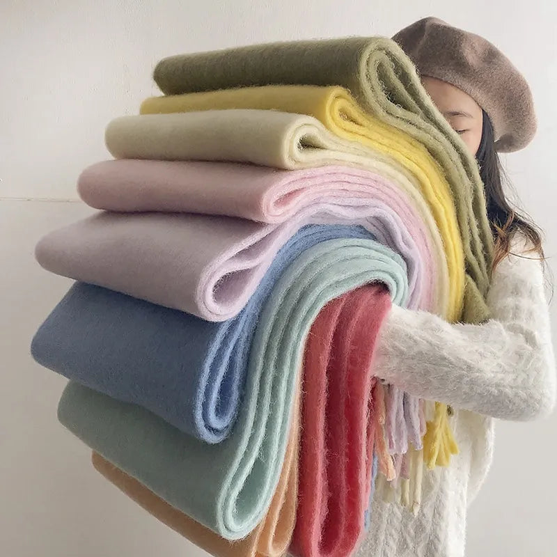 Nela Pastel Sjaal | Dames Sjaal met Warme Zachte Stof en Tijdloze Pasteltinten