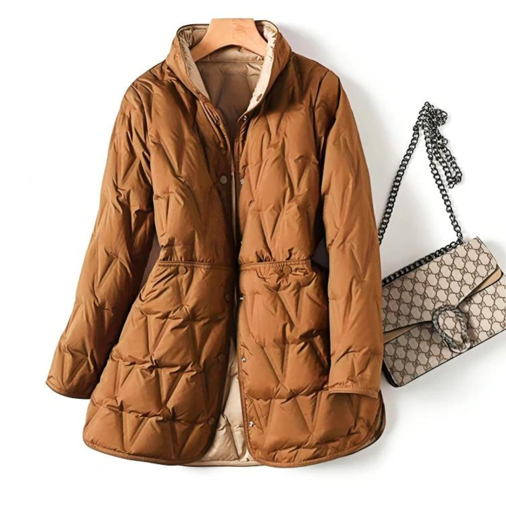 Warme Donsjas | Dames Winterjas met Halflange Lengte en Lichtgewicht Comfort
