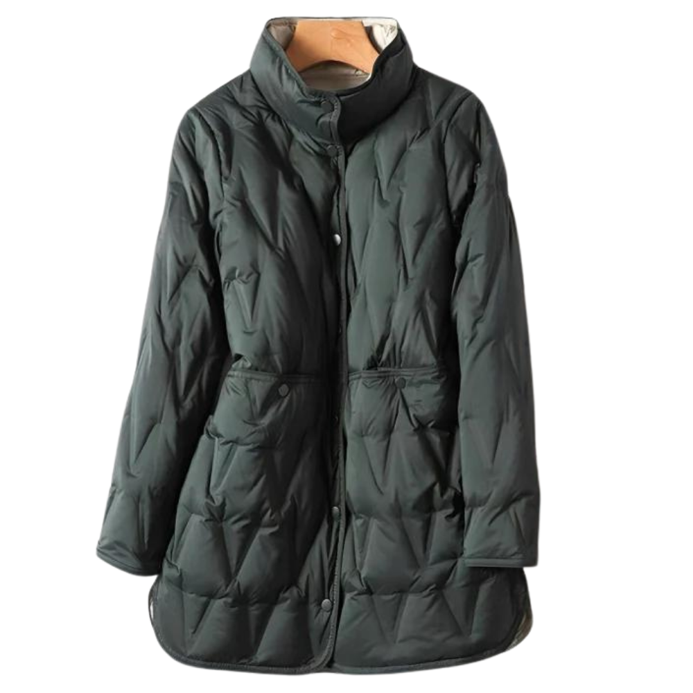 Warme Donsjas | Dames Winterjas met Halflange Lengte en Lichtgewicht Comfort