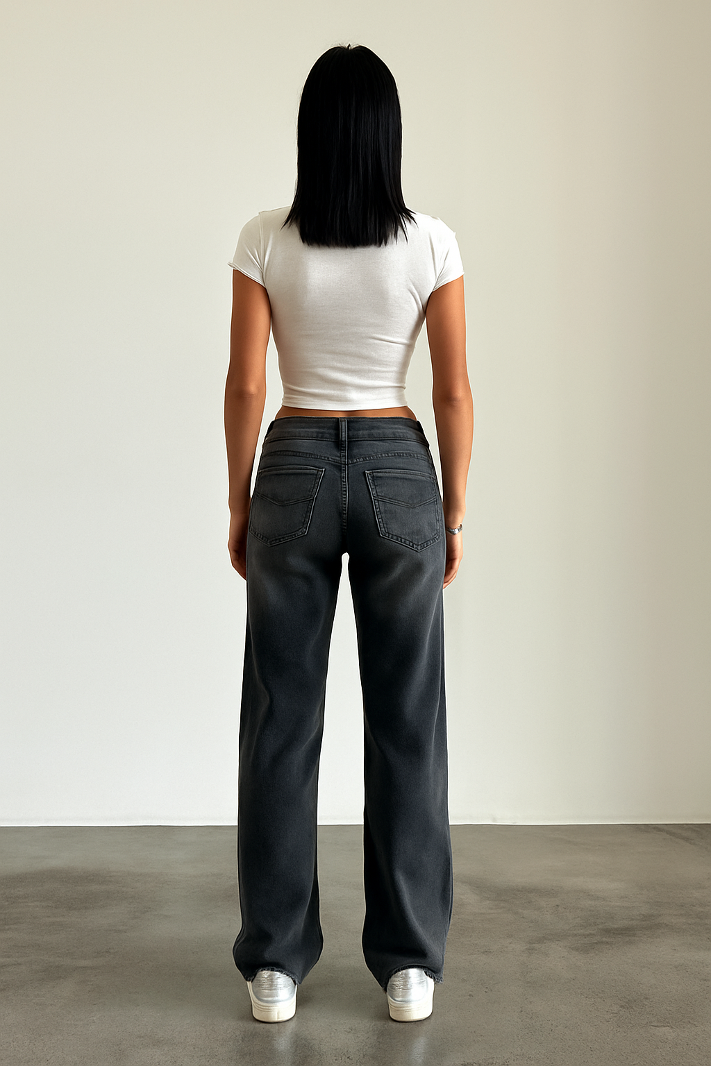 Low Rise Straight-Leg Jeans | Dames jeans met rechte pijp en lage taille in moderne streetstyle