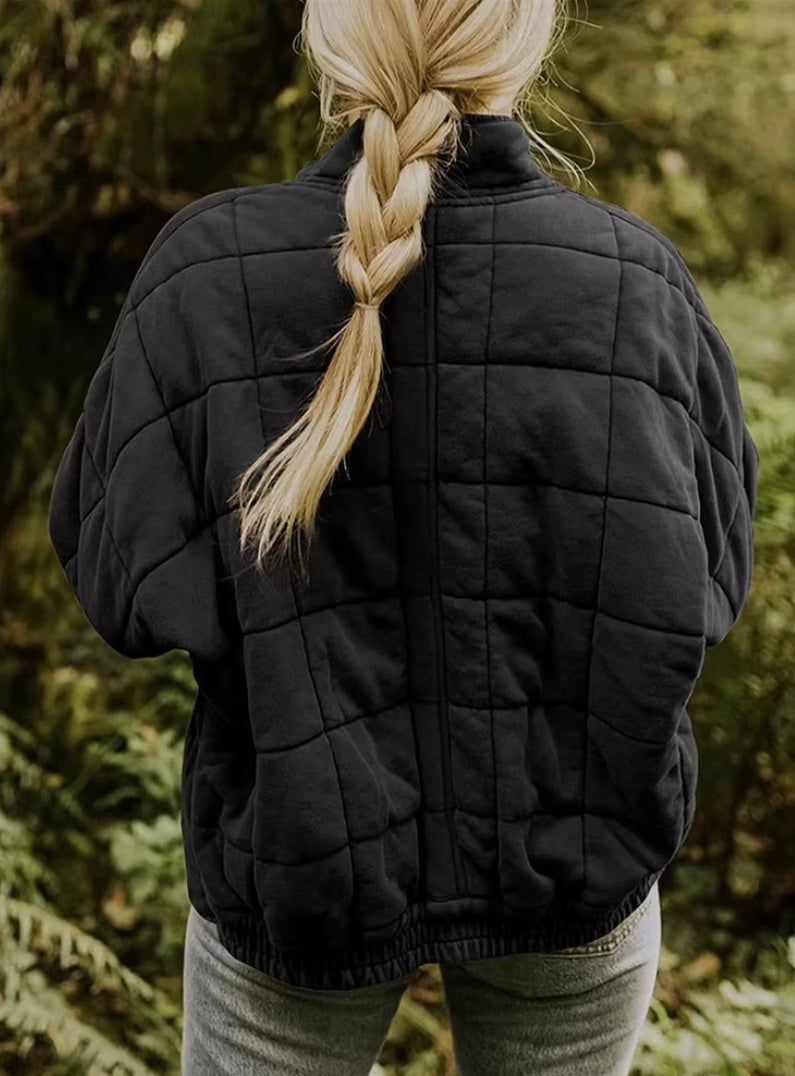 Eveline Jas | Dames Oversized Tussenjas met Gewatteerde Voering en Matte Tint