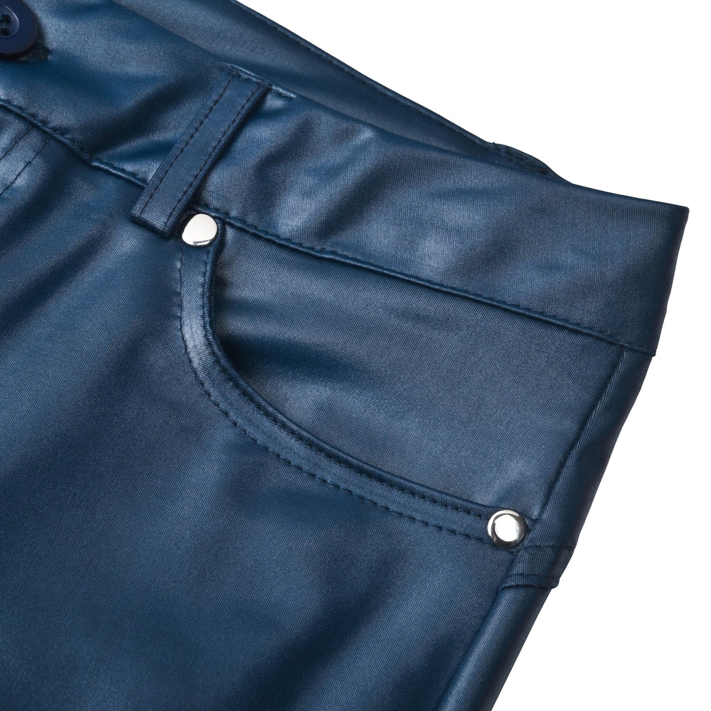 Lilian | Stretch Leren Broek voor Vrouwen – Hoog Taille, Slim Fit, Comfort en Stijl