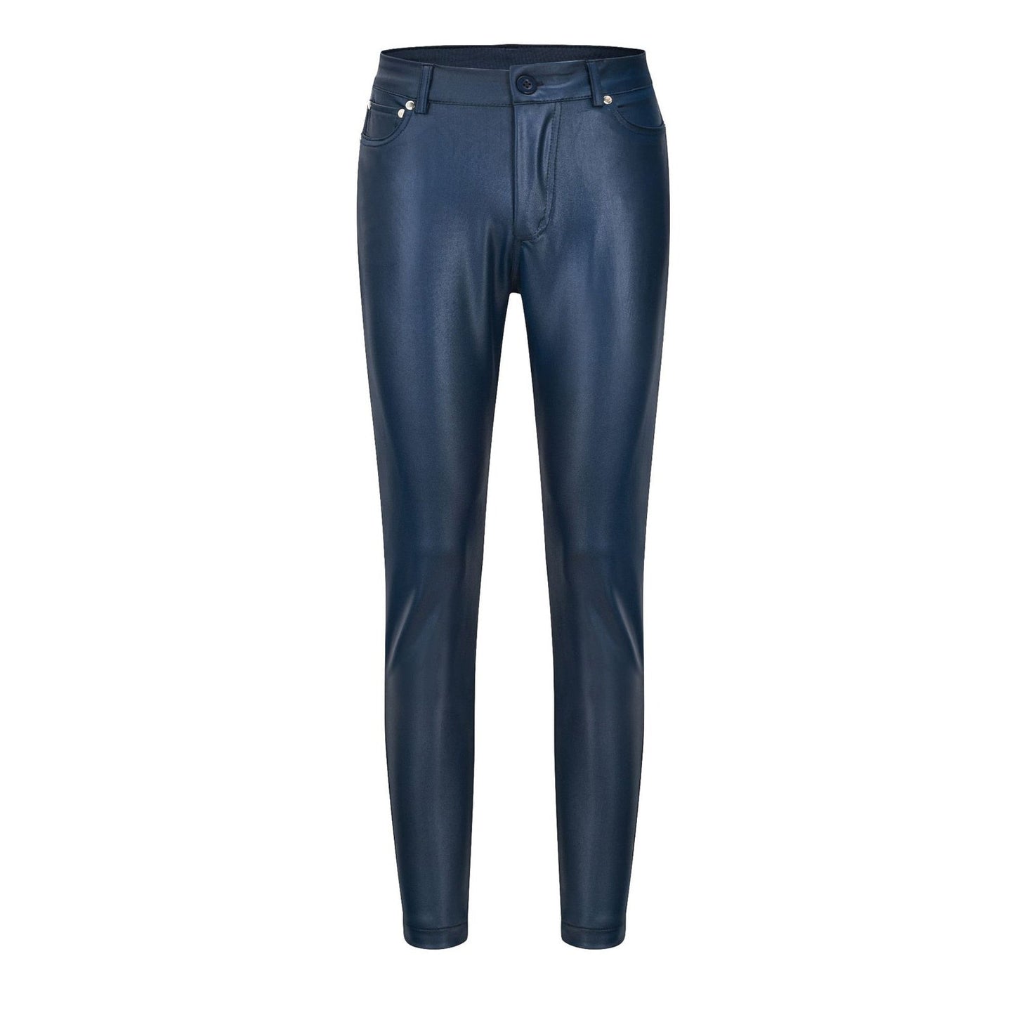 Lilian | Stretch Leren Broek voor Vrouwen – Hoog Taille, Slim Fit, Comfort en Stijl