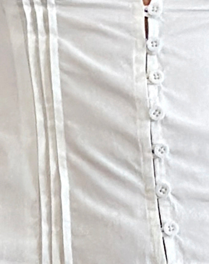 Melinda | Getailleerde Dames Blouse – Korte Pofmouwen & Kanten V-Hals voor een Elegante Look