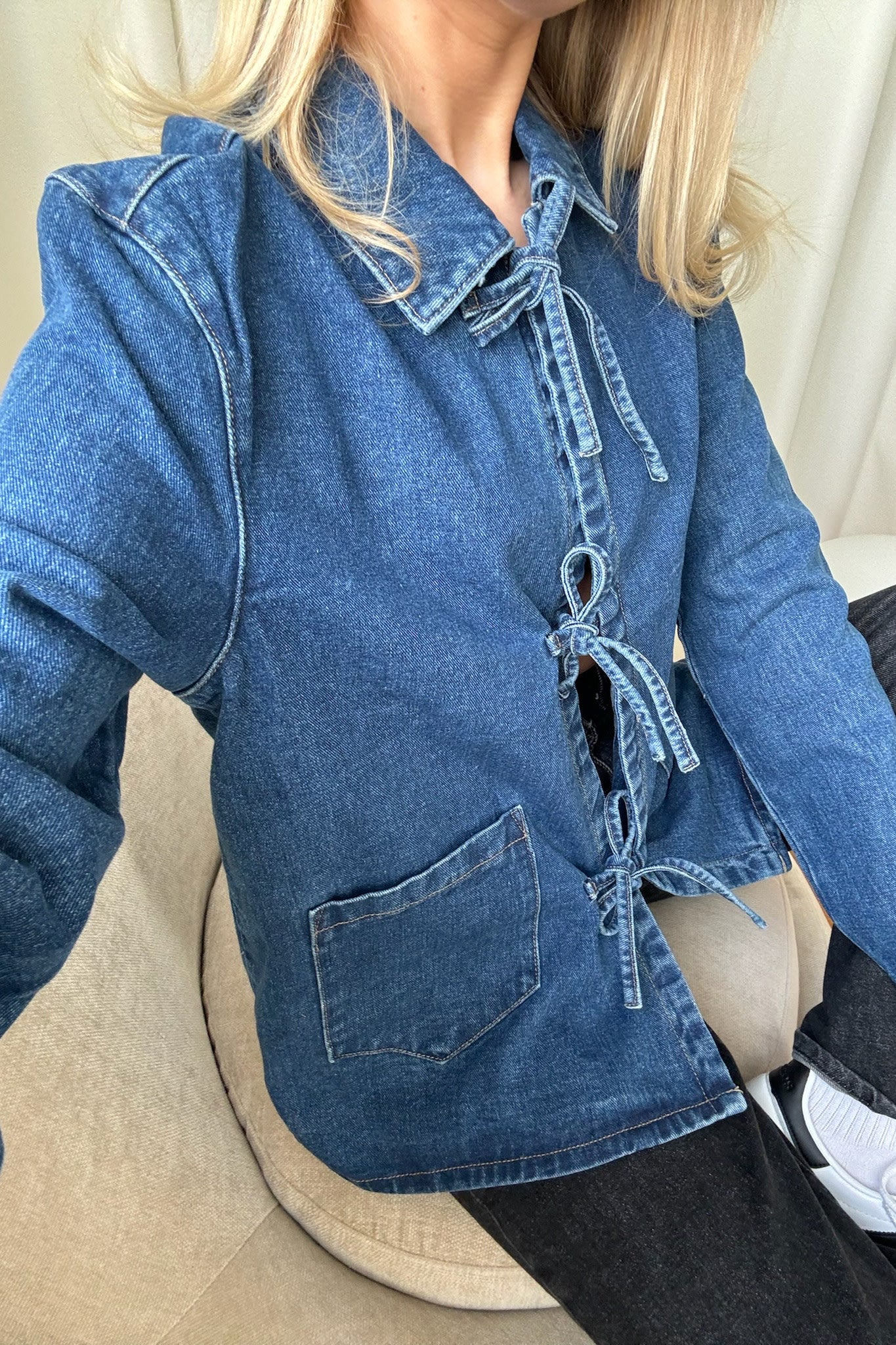 Tessa | Dames Spijkerjack van Katoen – Getailleerde Pasvorm voor een Tijdloze Casual Look
