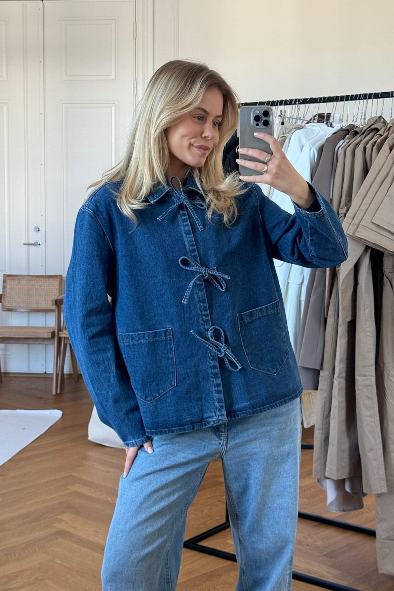 Tessa | Dames Spijkerjack van Katoen – Getailleerde Pasvorm voor een Tijdloze Casual Look