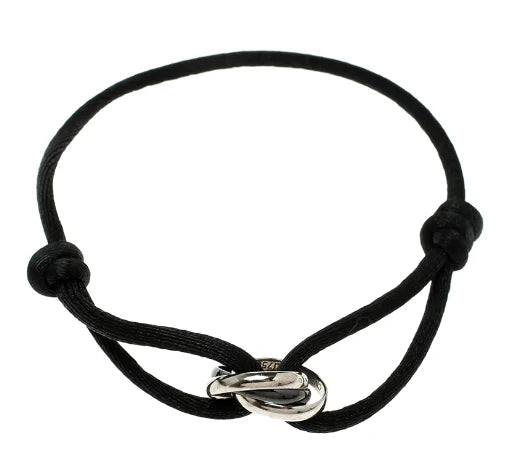 Gerlinda Drie-Eenheid Armband | Uniseks armband met verstrengelde ringen