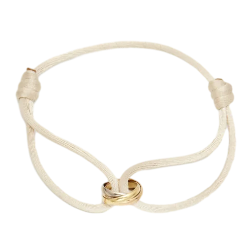 Gerlinda Drie-Eenheid Armband | Uniseks armband met verstrengelde ringen