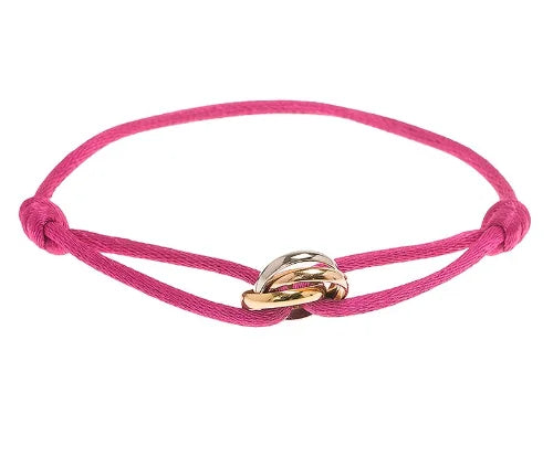 Gerlinda Drie-Eenheid Armband | Uniseks armband met verstrengelde ringen