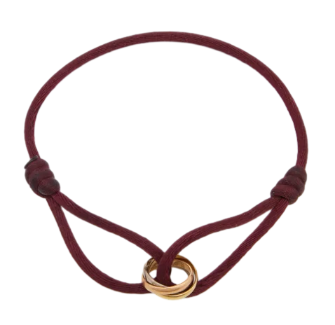 Gerlinda Drie-Eenheid Armband | Uniseks armband met verstrengelde ringen