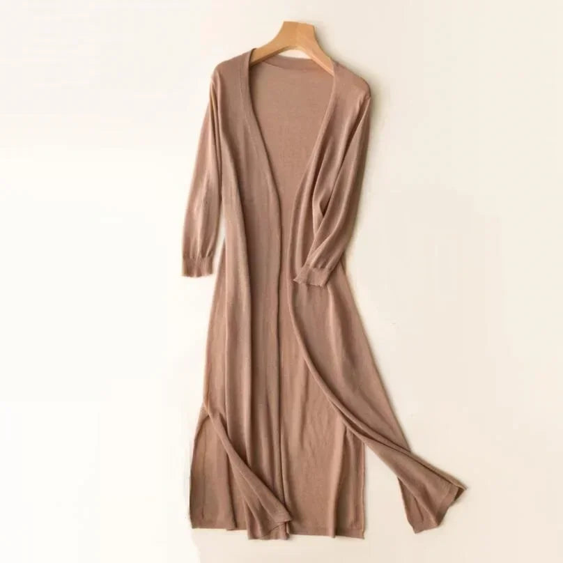 Feline | Dames Lange Vest – Lichtgewicht – Tijdloze Elegantie – Ademend & Comfortabel