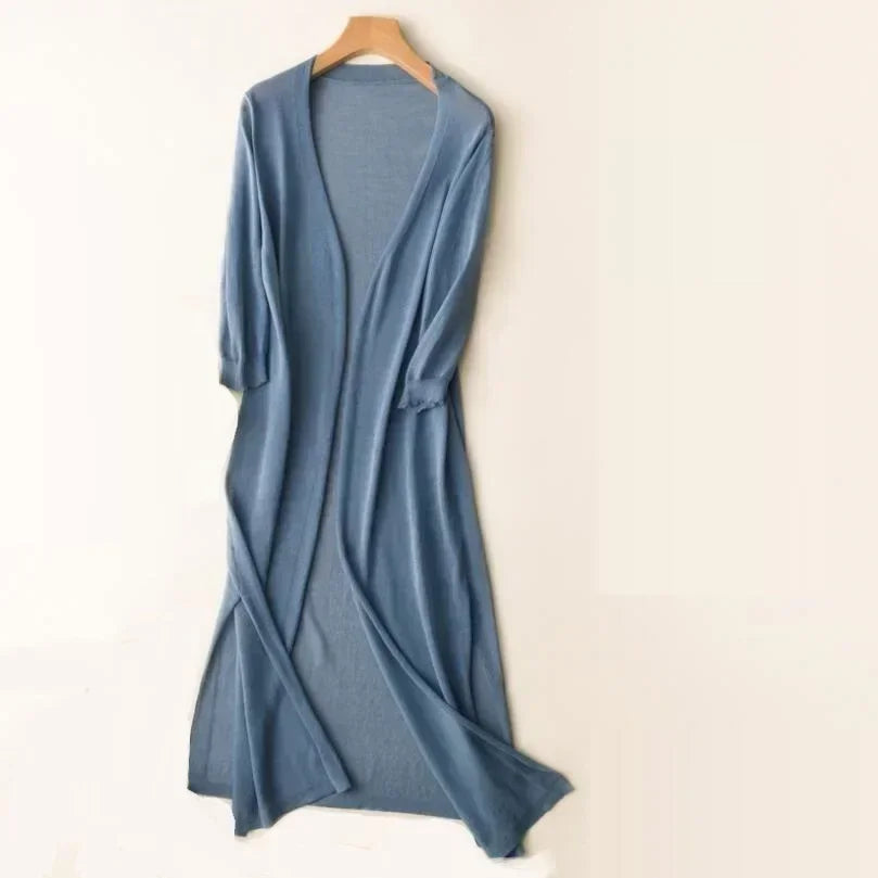 Feline | Dames Lange Vest – Lichtgewicht – Tijdloze Elegantie – Ademend & Comfortabel