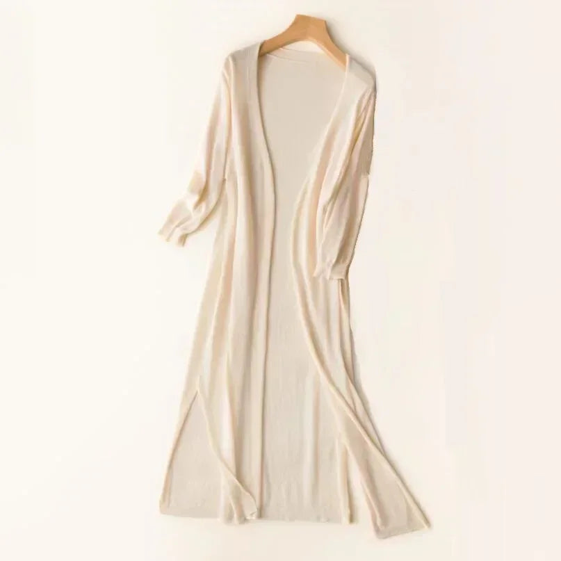 Feline | Dames Lange Vest – Lichtgewicht – Tijdloze Elegantie – Ademend & Comfortabel