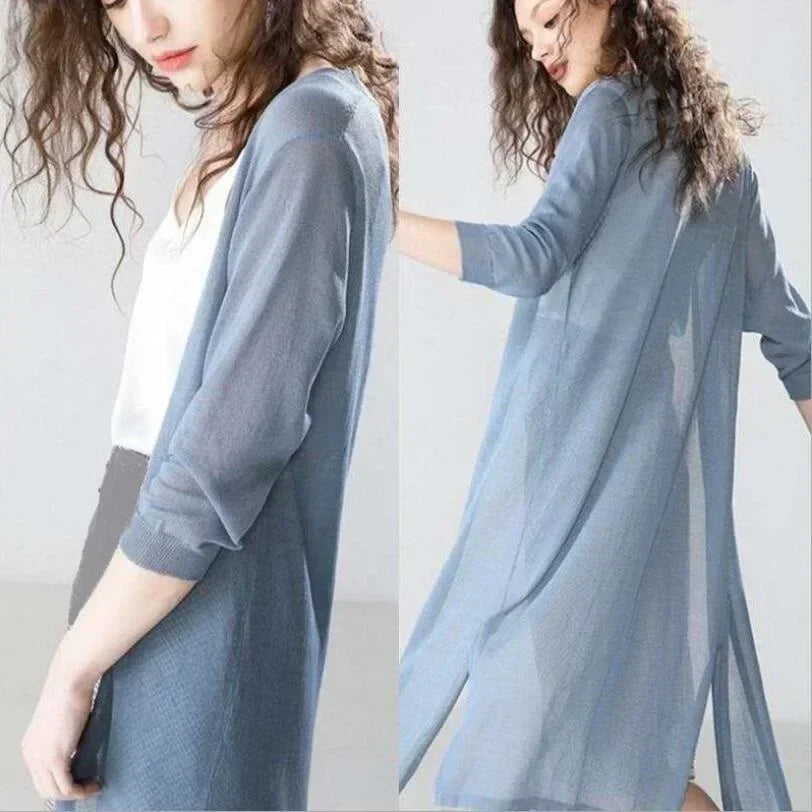 Feline | Dames Lange Vest – Lichtgewicht – Tijdloze Elegantie – Ademend & Comfortabel